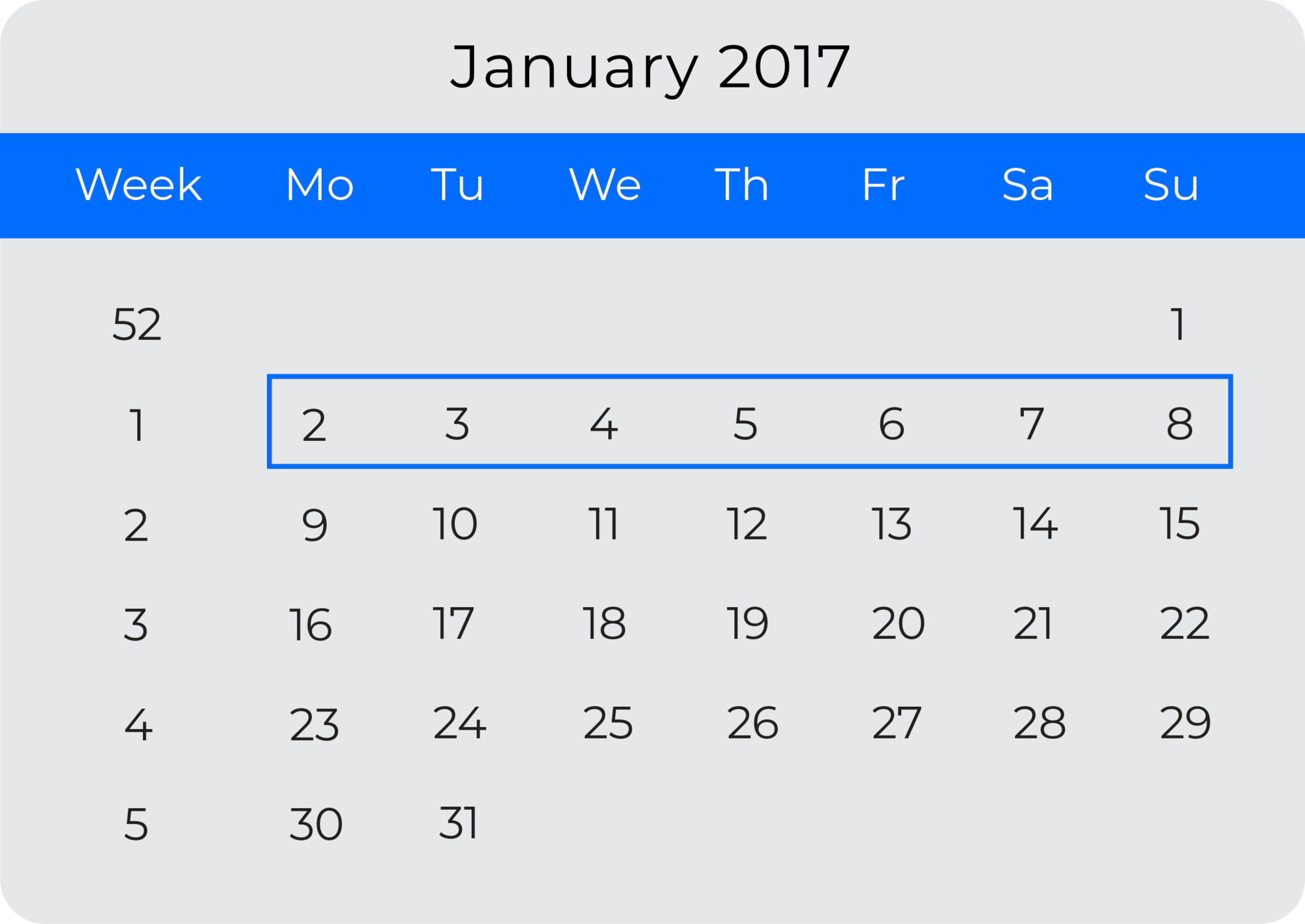 Tres calendarios que representan diferentes FECHAS