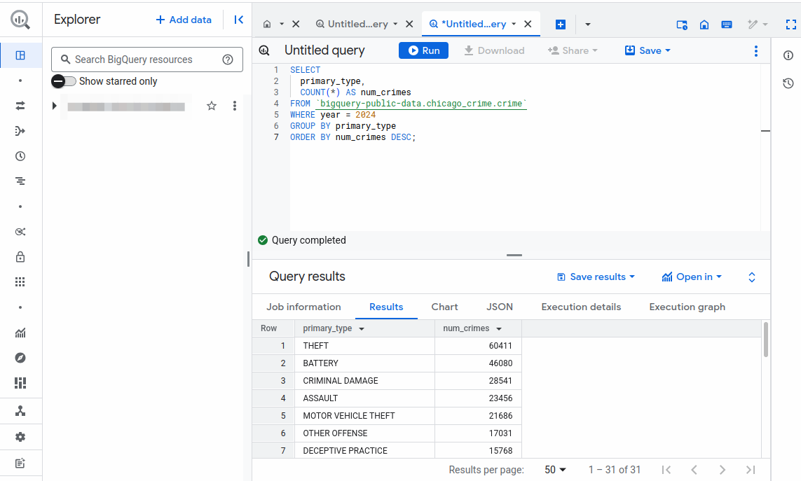 Crear un informe con BigQuery y Looker